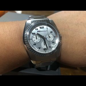 BMW Motorsport Silver Stainless Steel Men's Watch